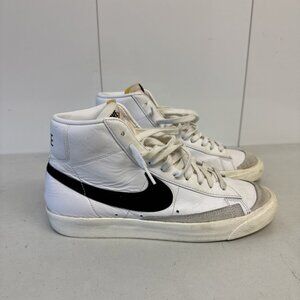 Nike Blazer Mid 77 Vintage White Black Mens Size 9.5 Shoes Sneakers